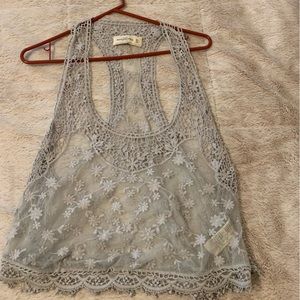 Festival shirt see through so adorable off white size Medium